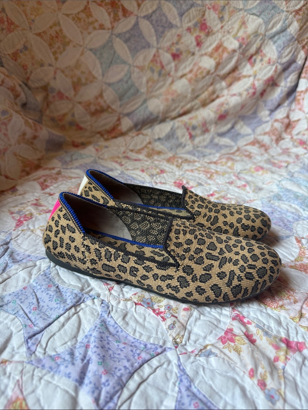 Rothys Girls Leopard The Kids Loafer Size 3